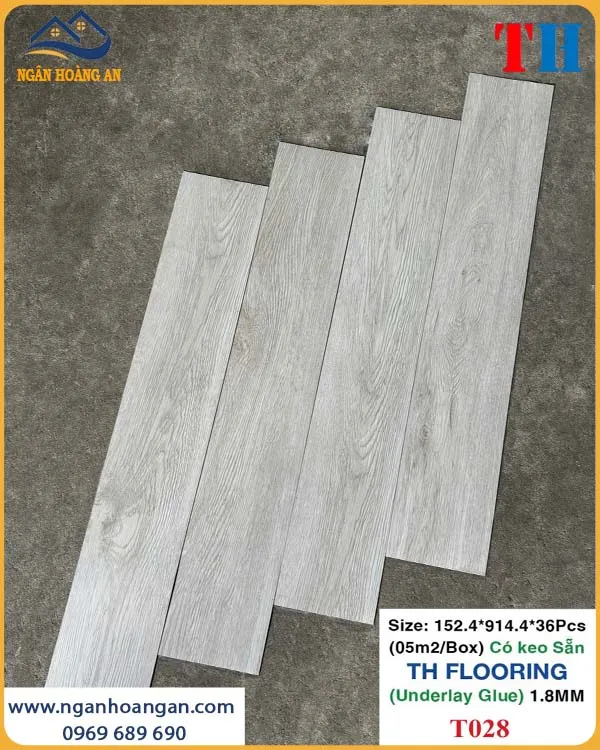 Tấm Lót Sàn Nhựa Giả Gỗ THFLoor TH028 Dày 1.8mm